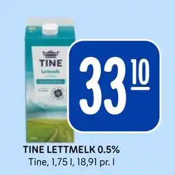 Rema 1000 TINE LETTMELK 0.5% tilbud