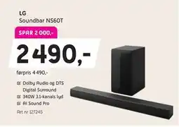 ELON LG Soundbar NS60T tilbud