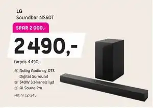 ELON LG Soundbar NS60T tilbud