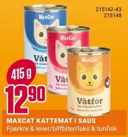 Europris MAXCAT KATTEMAT I SAUS tilbud