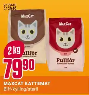 Europris MAXCAT KATTEMAT tilbud