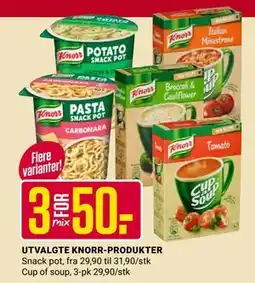 Europris UTVALGTE KNORR-PRODUKTER tilbud