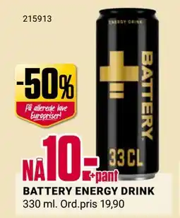 Europris BATTERY ENERGY DRINK tilbud