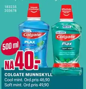 Europris COLGATE MUNNSKYLL tilbud