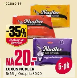 Europris LUXUS NUDLER tilbud