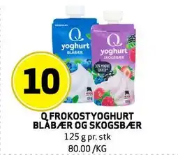 Bunnpris Q FROKOSTYOGHURT BLÅBÆR OG SKOGSBÆR tilbud