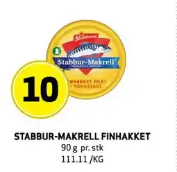 Bunnpris STABBUR-MAKRELL FINHAKKET tilbud