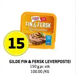 Bunnpris GILDE FIN & FERSK LEVERPOSTEI tilbud