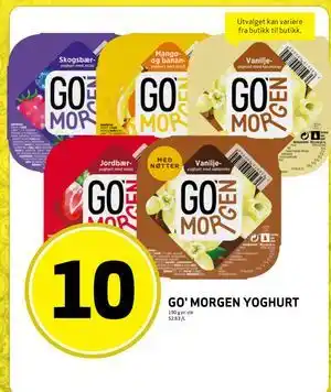 Bunnpris GO' MORGEN YOGHURT tilbud