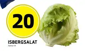 Bunnpris ISBERGSALAT tilbud
