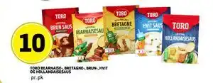 Bunnpris TOROBEARNAISE-, BRETAGNE-, BRUN-,HVIT OGHOLLANDAISESAUS tilbud