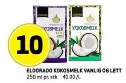 Bunnpris ELDORADO KOKOSMELK VANLIG OG LETT tilbud