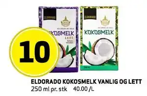 Bunnpris ELDORADO KOKOSMELK VANLIG OG LETT tilbud