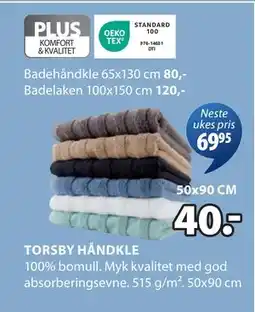 JYSK TORSBY HÅNDKLE tilbud