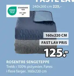 JYSK ROSENTRE SENGETEPPE tilbud