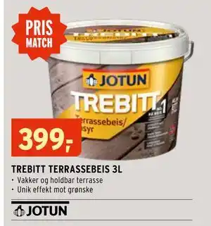 Montér TREBITT TERRASSEBEIS 3L tilbud