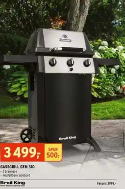 Montér GASSGRILL GEM 310 tilbud