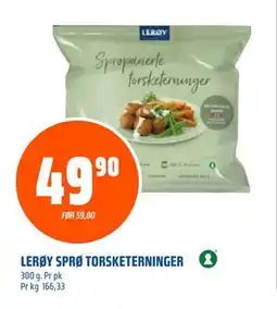 Coop Obs LERØY SPRØ TORSKETERNINGER tilbud