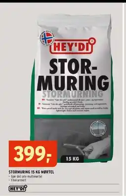 Montér STORMURING 15 KG MØRTEL tilbud