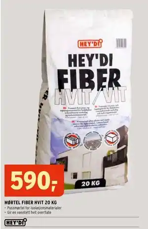 Montér MØRTEL FIBER HVIT 20 KG tilbud