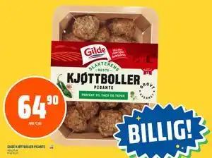 Coop Obs GILDE KJØTTBOLLER PICANTE tilbud