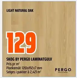 Obs Bygg SKOG BY PERGO LAMINATGULV tilbud