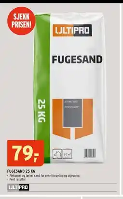 Montér FUGESAND 25 KG tilbud