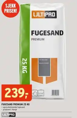 Montér FUGESAND PREMIUM 25 KG tilbud