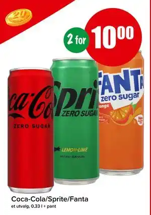 Spar Coca-Cola/Sprite/Fanta tilbud