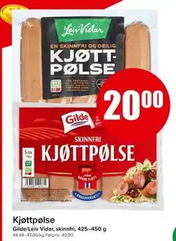 Spar Kjøttpølse tilbud