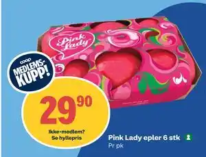 Coop Obs Pink Lady epler 6 stk tilbud