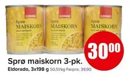 Spar Sprø maiskorn 3-pk tilbud