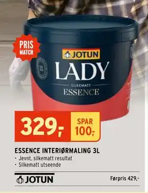 Montér ESSENCE INTERIØRMALING 3L tilbud