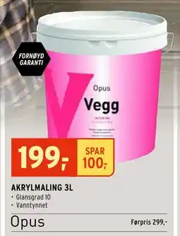 Montér AKRYLMALING 3L tilbud