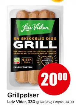 Spar Grillpølser tilbud