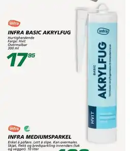 Coop Byggmix INFRA BASIC AKRYLFUG tilbud