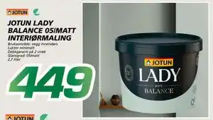 Coop Byggmix JOTUN LADY BALANCE 05/MATT INTERIØRMALING tilbud