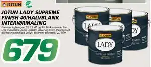 Coop Byggmix JOTUN LADY SUPREME FINISH 40/HALVBLANK INTERIØRMALING tilbud