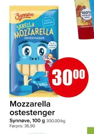 Spar Mozzarella ostestenger tilbud