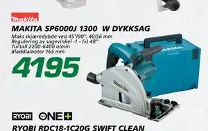 Coop Byggmix MAKITA SP6000J 1300 W DYKKSAG tilbud