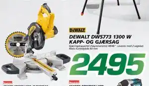 Coop Byggmix DEWALT DWS773 1300 W KAPP- OG GJÆRSAG tilbud