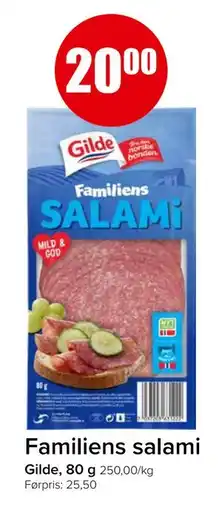 Spar Familiens salami tilbud