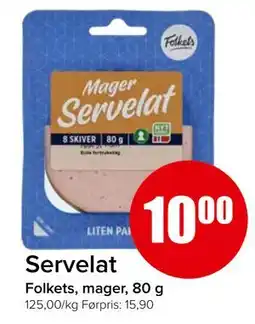 Spar Servelat tilbud