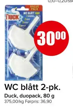 Spar WC blått 2-pk tilbud