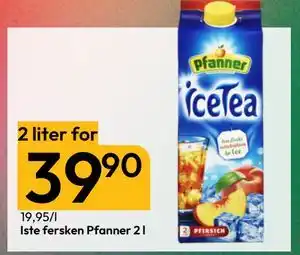 Gigaboks Iste fersken Pfanner 2 l tilbud