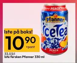 Gigaboks Iste fersken Pfanner 330 ml tilbud