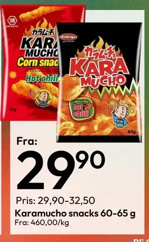 Gigaboks Karamucho snacks 60-65 g tilbud