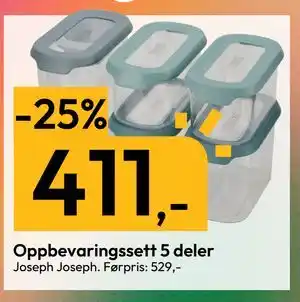 Gigaboks Oppbevaringssett 5 deler tilbud