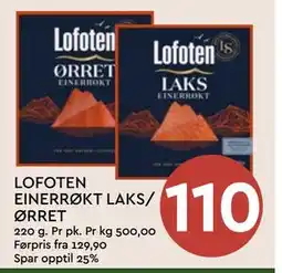 Coop Mega LOFOTEN EINERRØKT LAKS/ ØRRET tilbud