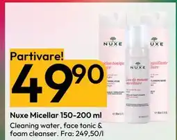 Gigaboks Nuxe Micellar 150-200 ml tilbud